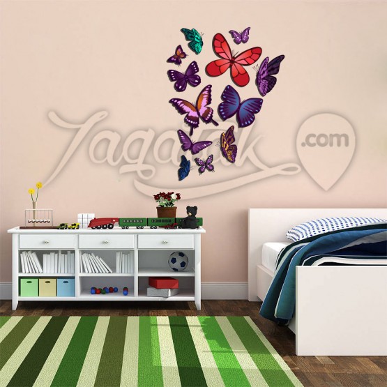Colorful Flying Butterflies